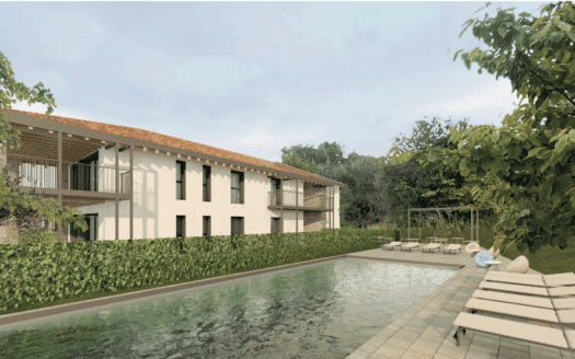 Luxuriöse Drei-Zimmer-Wohnung in Anlage mit Pool und Seeblick