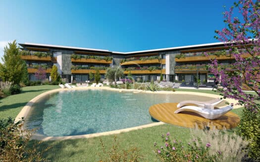 Nuovo trilocale con giardino privato e piscina