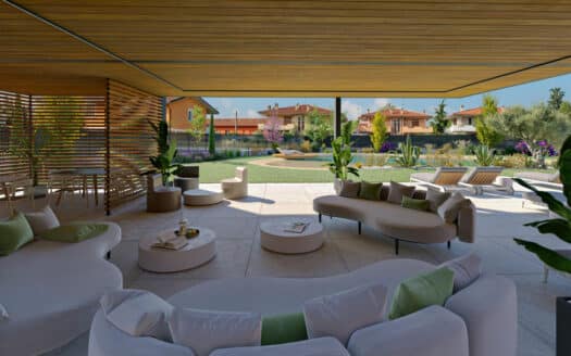 Nuovo trilocale con amplio terrazzo e piscina