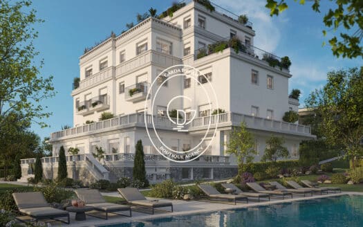 Elegante wohnung mit seeblick und weitläufiger terrasse in desenzano