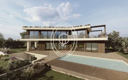 Nuova villa singola con ampia vista lago a barcuzzi di loanto
