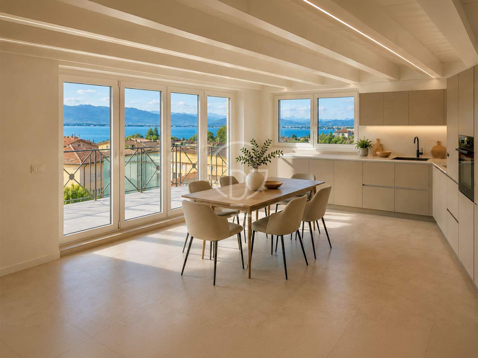 Attico con vista lago a desenzano del garda